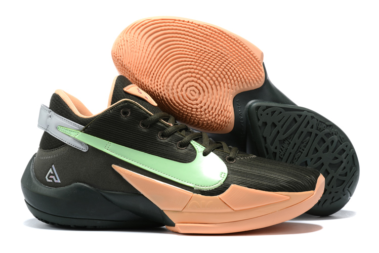 2020 Nike Freak 2 Black Green - Click Image to Close